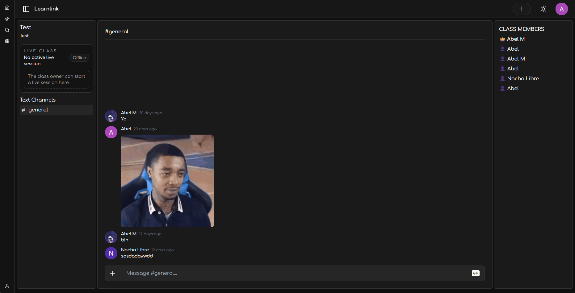 LearnLink interface preview